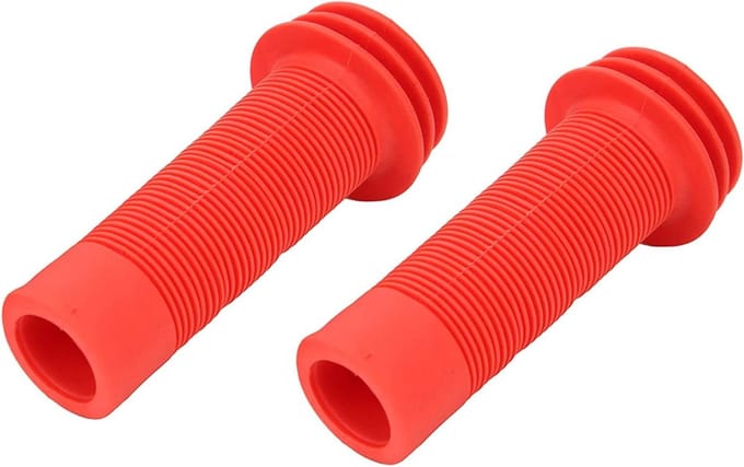 Kinderfiets Handgrepen - Stuur Gripjes - Veilig Fietsen - Antislip Ontwerp - 22 mm - Rood