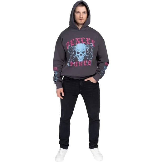 Benlee Hoodie Pantera Hd Kapuzensweatshirt Oversize Anthracite/Magenta/Sky Blue-M
