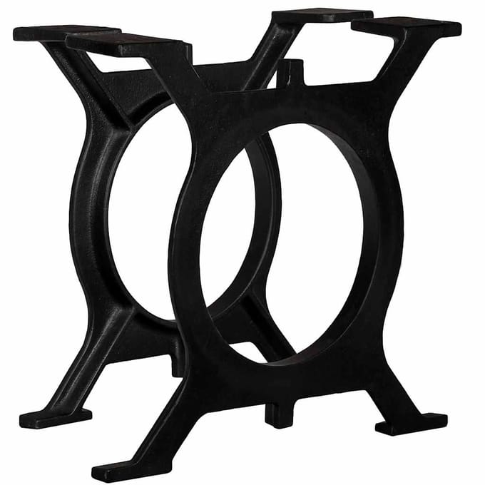 vidaXL - Salontafelpoten - 2 - st - O-frame - gietijzer