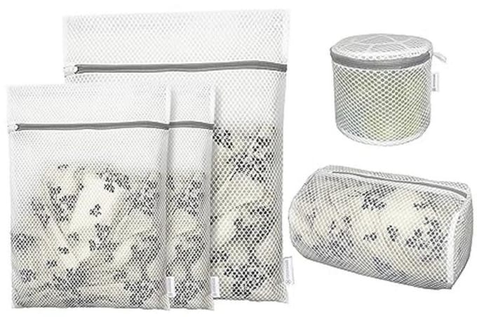 5-pack deluxe honingraat waszakken voor delicate kleding