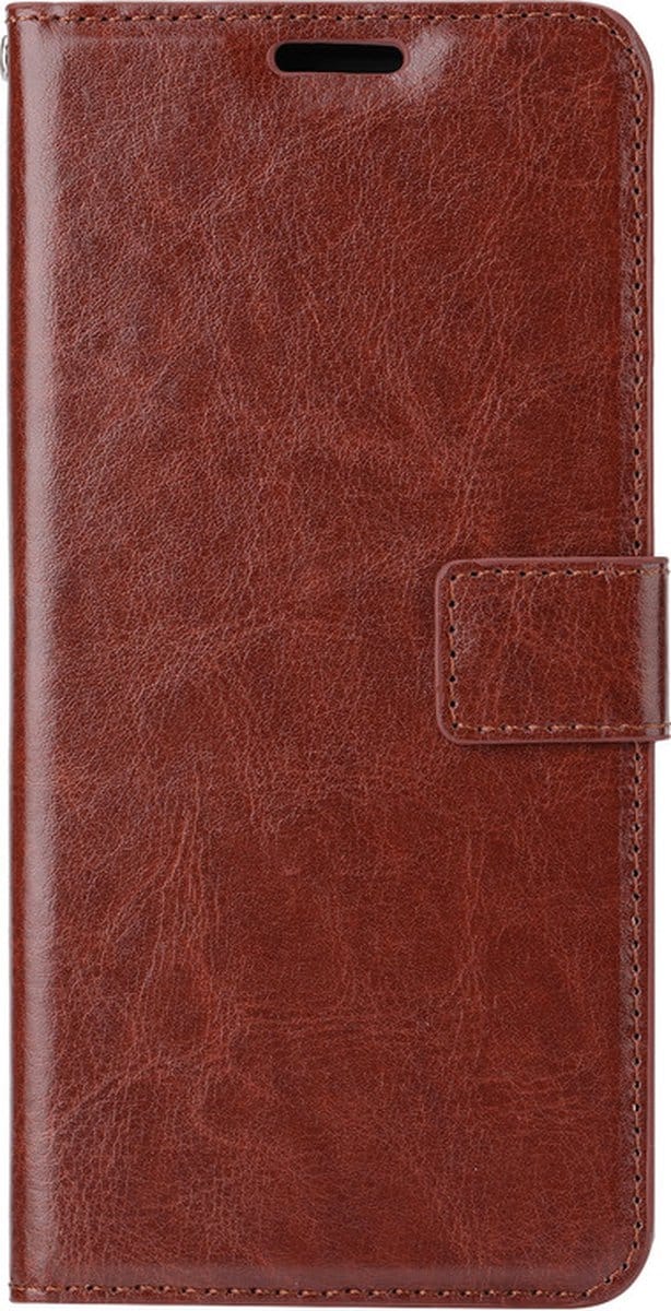iPhone 12 / 12 Pro Telefoonhoesje - Bookcase - Ruimte voor 3 pasjes - Kunstleer - SAFRANT1 - Donkerbruin