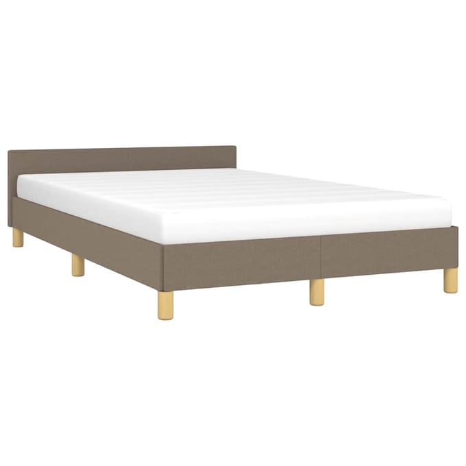 vidaXL - Bedframe - zonder - matras - 120x200 - cm - stof - taupe