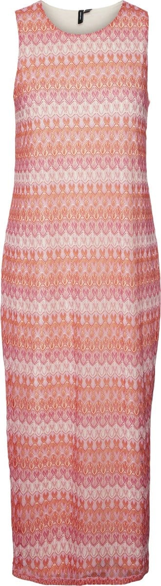 VERO MODA - Jurk - Maat M - Vrouwen - Rood - polyester