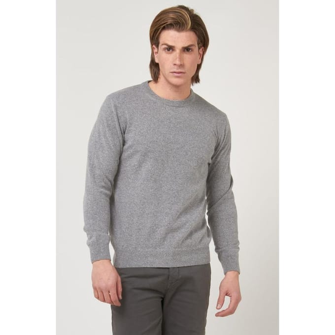 Gas Grijs Wol Sweatshirt