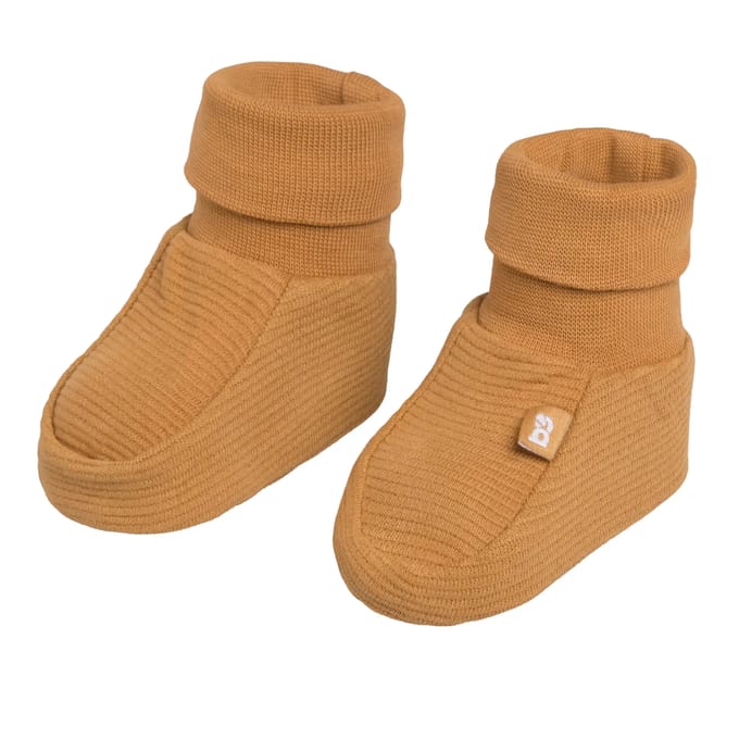 Baby's Only Slofjes Pure - Caramel - 3-6 mnd - 100% ecologisch katoen - GOTS