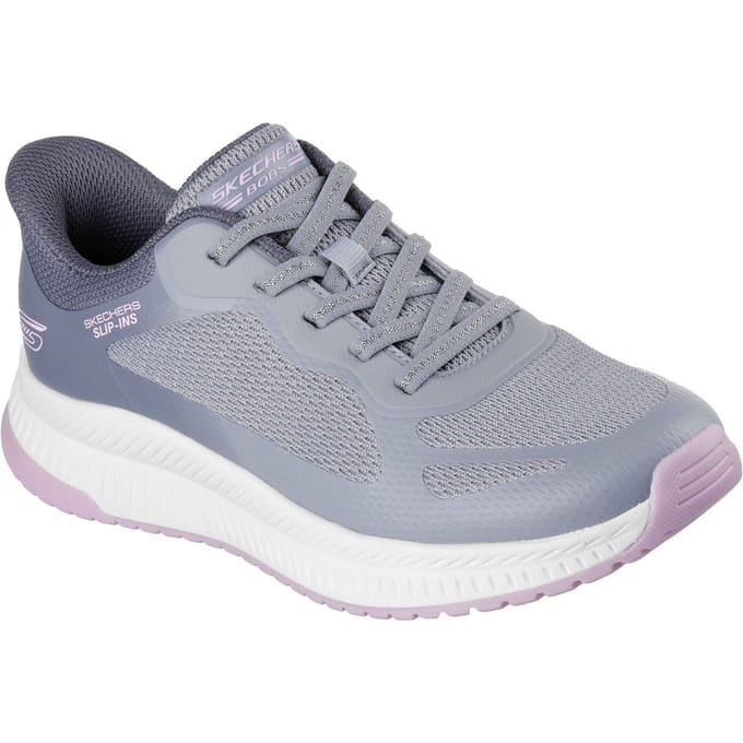 Skechers Hands Free Slip-In Bobs Squad dames sneaker - Licht grijs - Maat 40