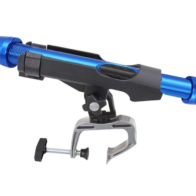 Support de canne à pêche réglable à 360 degrés pour bateau de pêche black