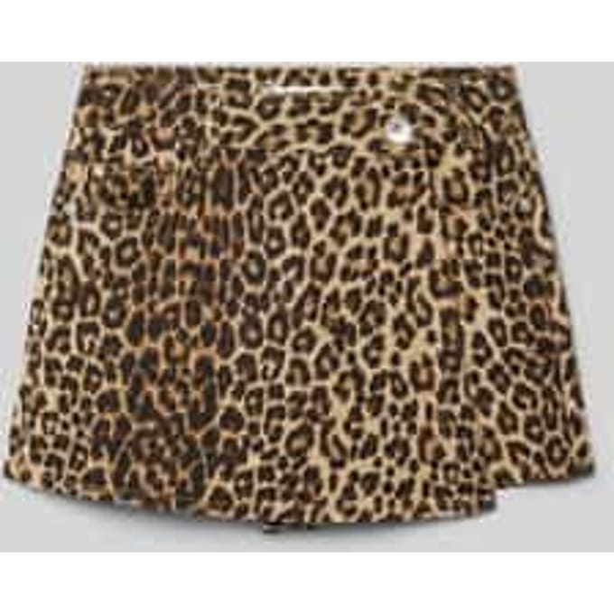 Skort in wikkellook met labeldetail