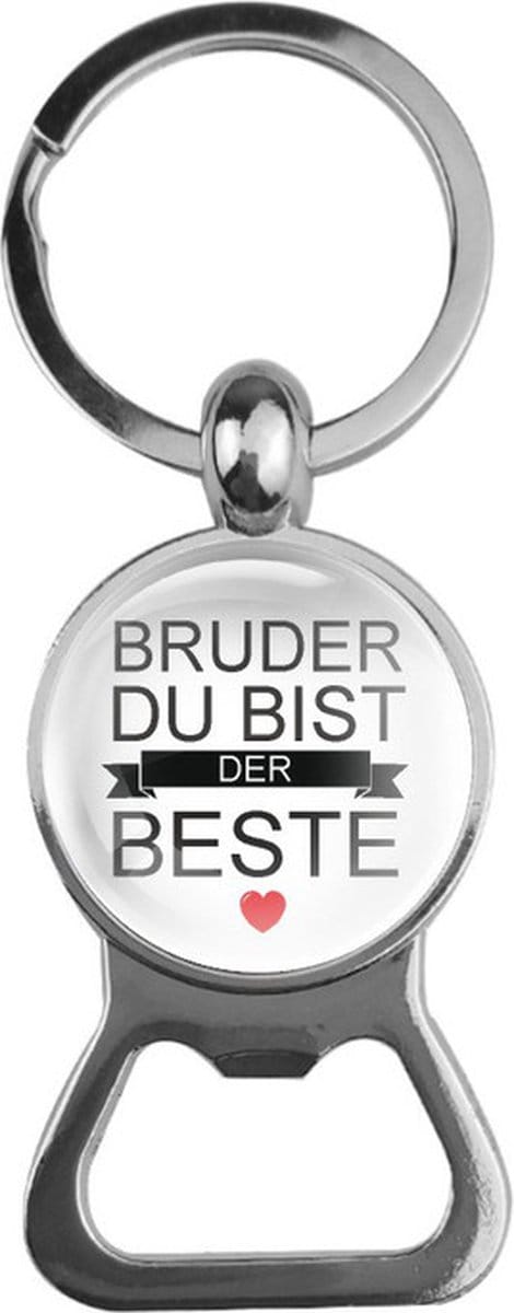 Bieropener Glas - Bruder Du Bist Der Beste
