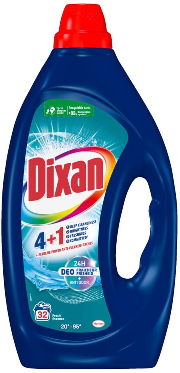 Dixan - Vloeibaar wasmiddel - Fresh Blue - 32 wasbeurten - 1 stuk