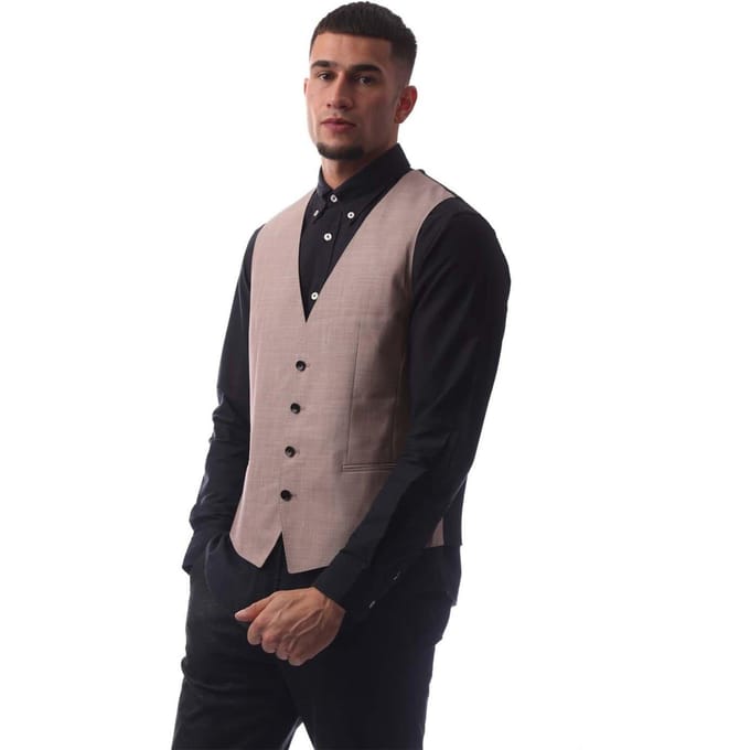 Boss Herenvest met enorme pasvorm (Roze)