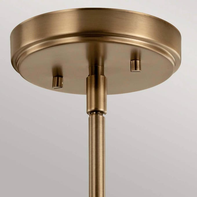 Kichler LED Hanglamp Aivian | 1X E27 Max 60W | Dimbaar | Weathered Brass