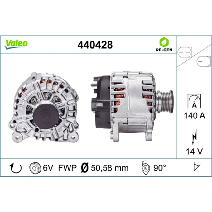 Driefasige generator VALEO 440428