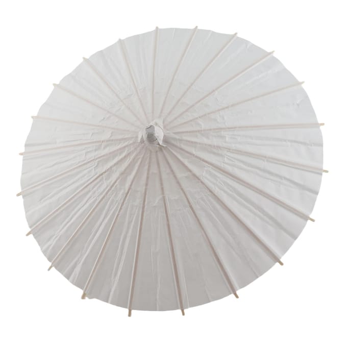 Witte Kleur Papieren Decoratieve Paraplu Parasol School Decoratie Foto Cosplay Prop Diameter 40cm gray