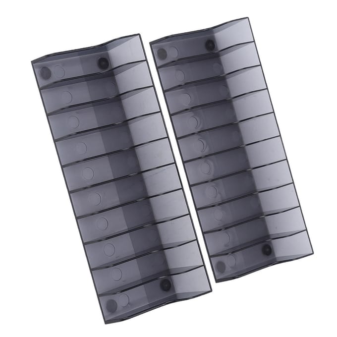 2 PIÈCES Boîte de Cartes de Jeu Grande Capacité Support de Rangement pour CD de Jeu Support pour PS4 SLIM PRO gray