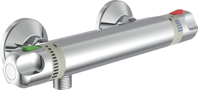 SCHÜTTE Vinea Thermostatische Douchekraan - 150 mm Hartafstand - Chroom