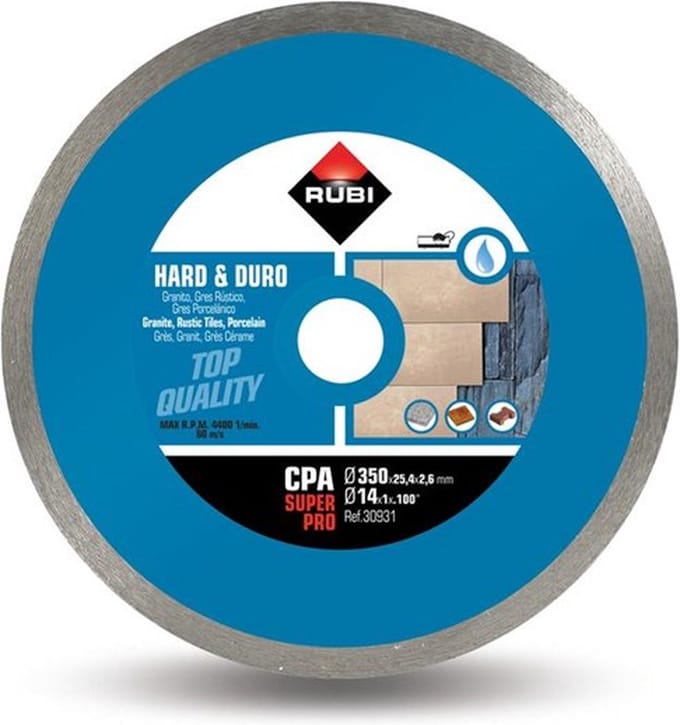 Rubi cpa diamantzaagblad - 350x25,4mm - tegels - 30931
