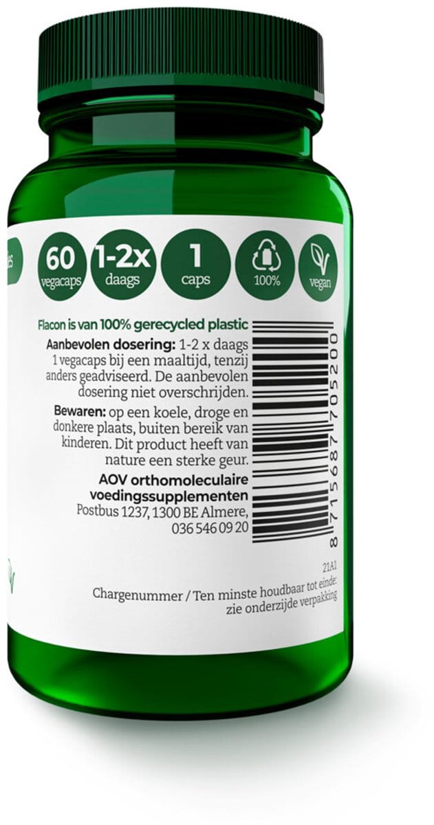 AOV 520 Selenium 200 mcg - 2 x 60 vegacapsules - Voordeelverpakking