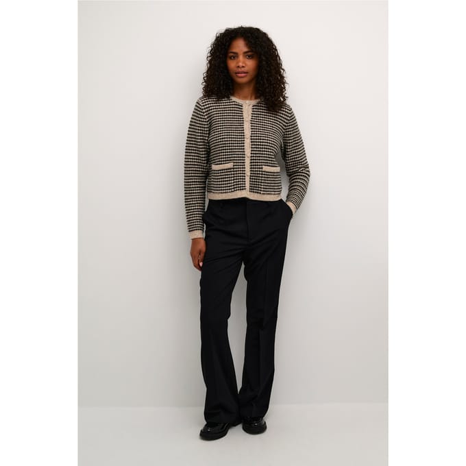 Kaffe Broek Kasakura Flared Pants 10509047 100121 Black Deep Dames Maat - W38