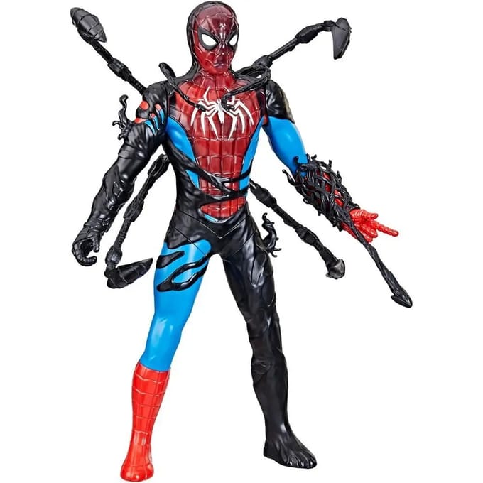 Marvel Spider-Man VenomVersus Spider-Man Liquid Shifter-actiefiguur met accessoires, superheldenspeelgoed van 27 cm voor kinderen vanaf 4 jaar