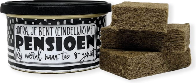 Autoparfum Geurblikje - Hoera je bent (eindelijk) met pensioen!