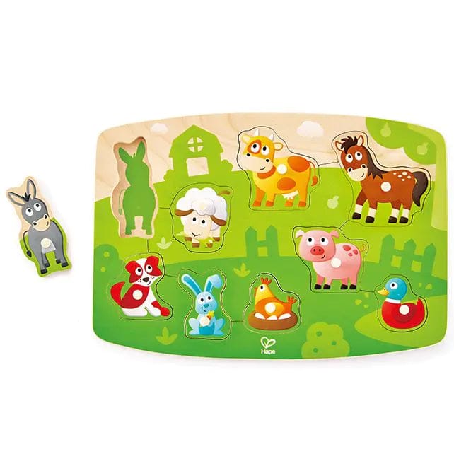 Hape knoppuzzel boerderijdieren 2 jr+