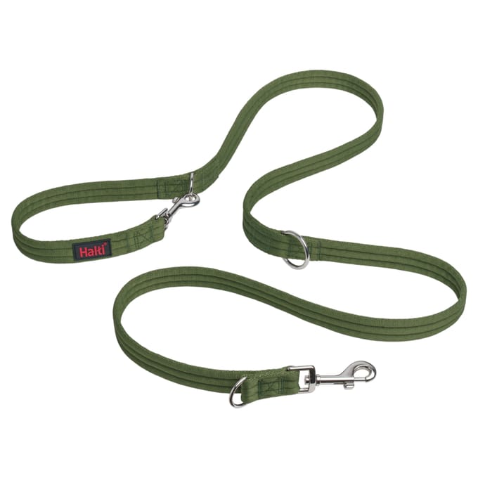 HALTI Trainingslijn - 200 cm lang, 25 mm breed, bosgroen