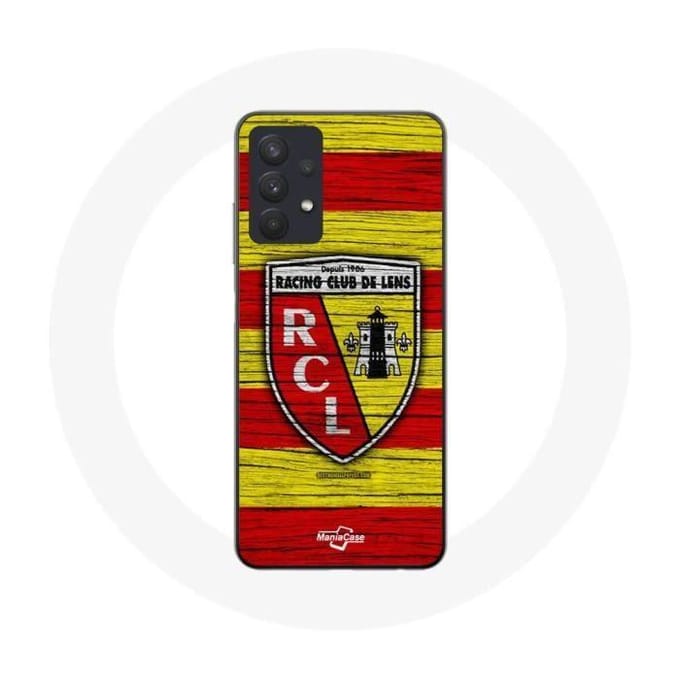 Coque Maniacase pour pour Samsung Galaxy A32 4G rcl lens original jaune et rouge