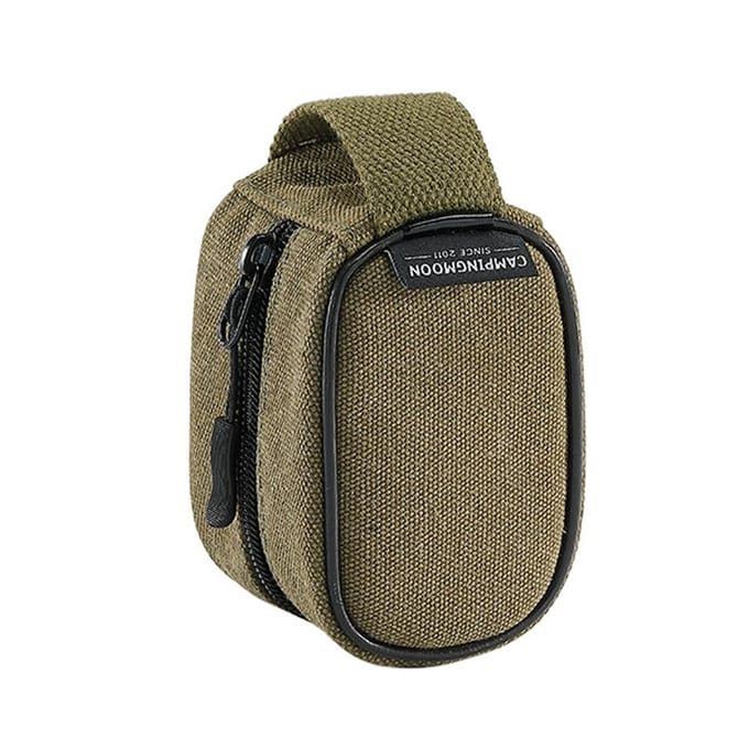 CAMPINGMOON Multifunctionele Outdoor Mini Opbergtas Kleine Items Opbergtassen Uitneembare Voering legergroene kleur