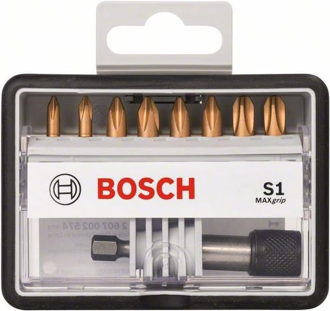 Bosch - 8+1-delige Robust Line bitset S Max Grip 25 mm, 8+1-delig