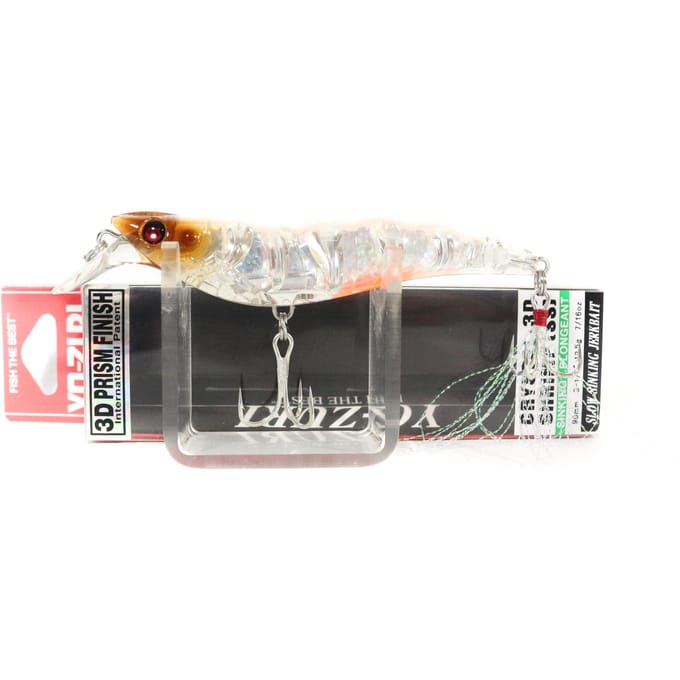 Leurre coulant Yo Zuri 3D Crystal Shrimp 90 mm R1162-HTS (2615) gray