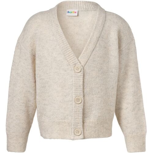 LUPILU Kinder gebreid vest (Beige, 122/128)