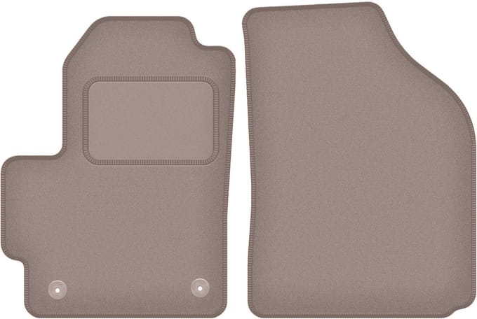 Beige voormatten voor: Chevrolet Spark II M200 hatchback (2005-2009)