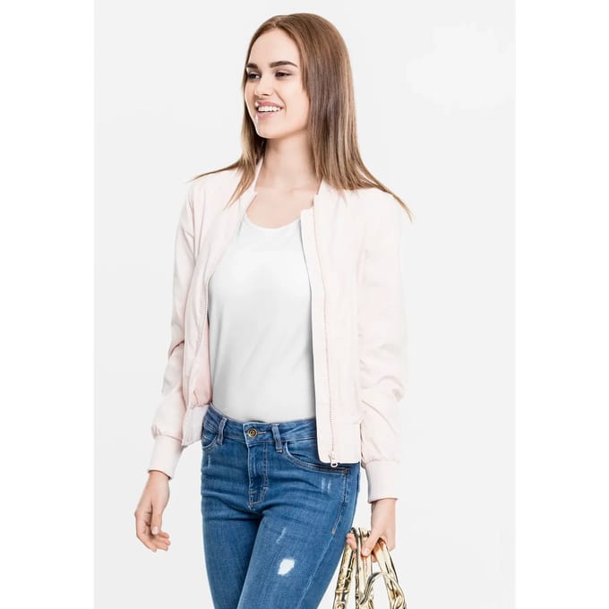 Urban Classics - Light Bomber jacket - XS - Roze