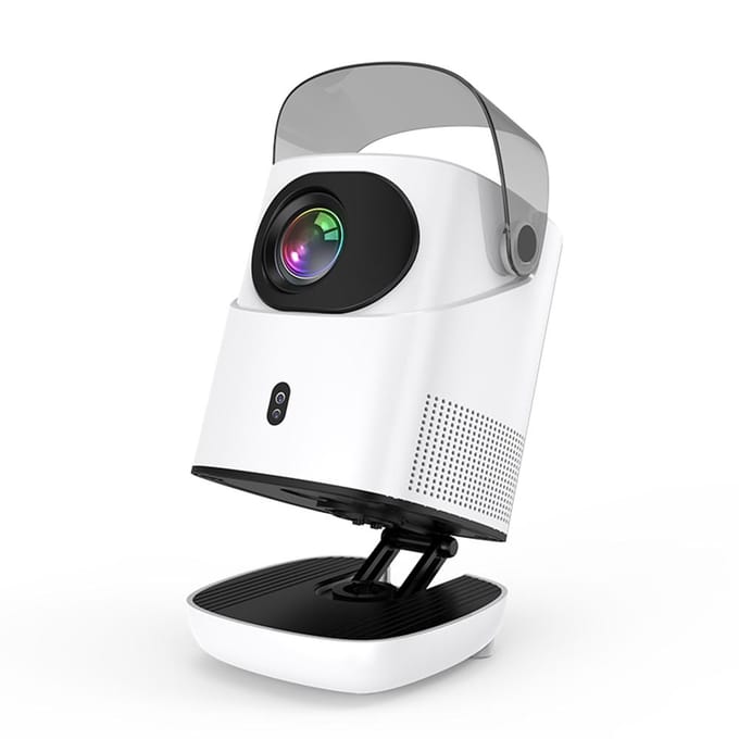 TZ-2 Projector 1080P Home Theater Android 9.0 Videoprojector Ondersteuning 4K Decodering 100-inch Beeldscherm US Plug wit