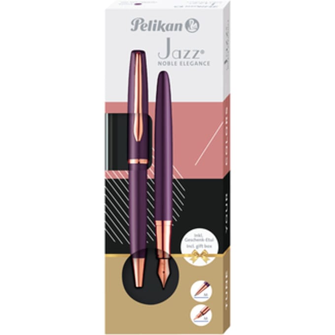 Schrijfset Pelikan Jazz Noble Elegance K36+P36 medium viola