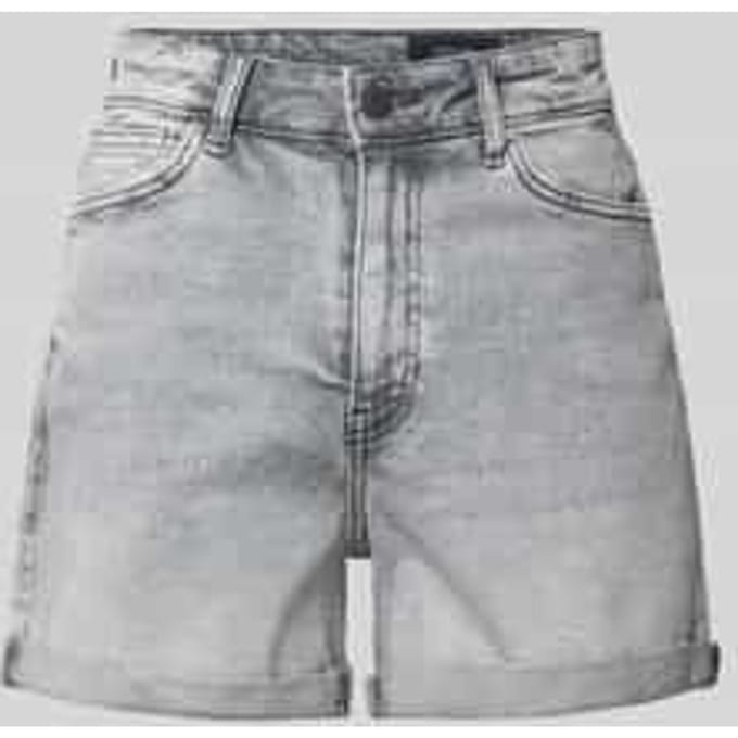 High waist korte jeans met omslag model 'MONI'