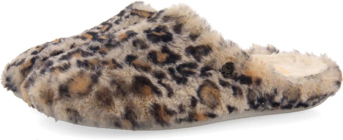 Hot Potatoes Rosholt Sloffen Dames - Leopard - Maat 36