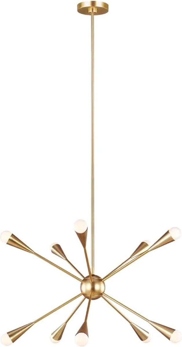 Feiss LED Kroonluchter | 3W 3000K 3000Lm 830 | Dimbaar | Burnished Brass