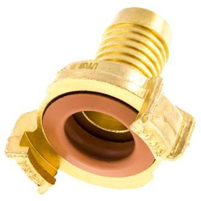 19 mm (3/4'') Slangpilaar Messing GEKA Tuinslangkoppeling KTW
