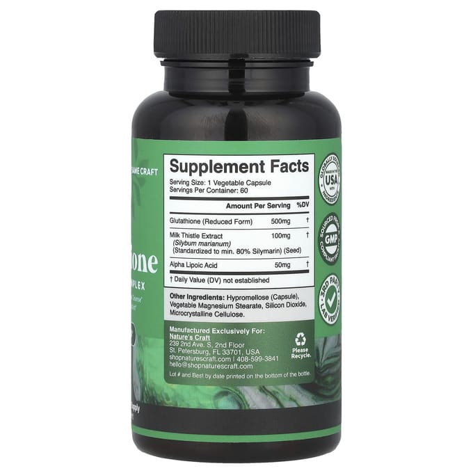 Nature's Craft, Glutathione, Advanced Complex, 60 capsules