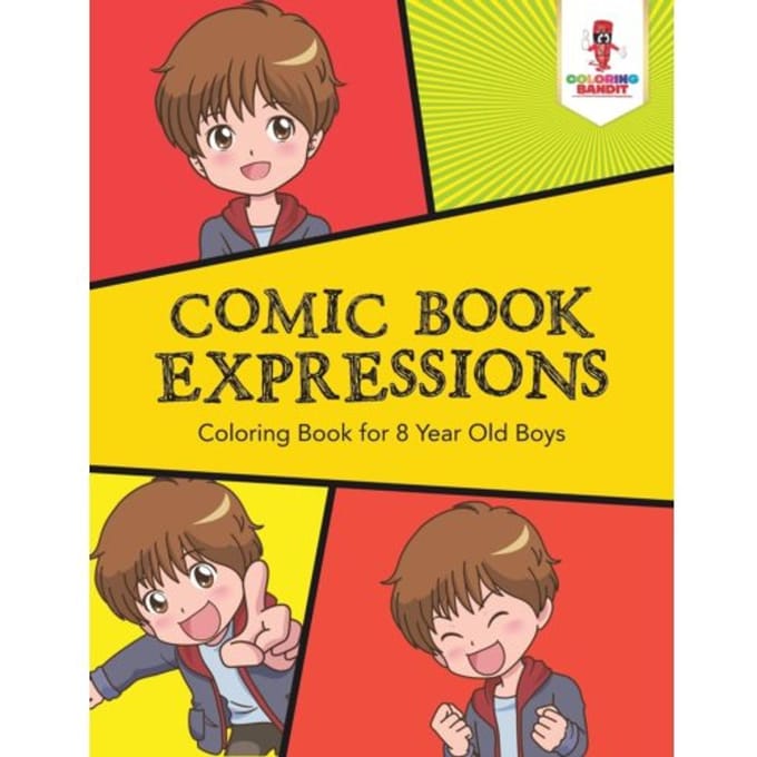 Comic Book Expressions - Coloring Bandit