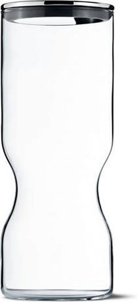 Georg Jensen Alfredo Voorraadpot Glas Met Rvs Deksel 1,5L