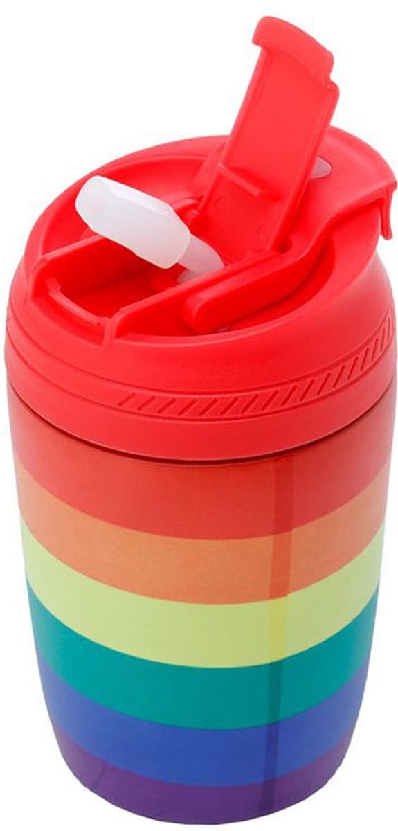 Somewhere Regenboog RVS Heet & Koud Thermosbeker - 380ml