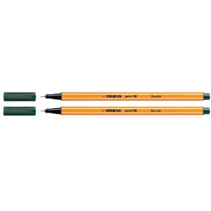 STABILO point 88 - Fineliner 0,4 mm - Aarde Groen - per stuk