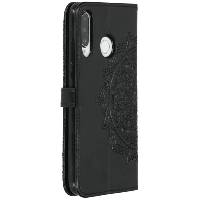 Mandala Bookcase voor de Huawei P30 Lite - Zwart