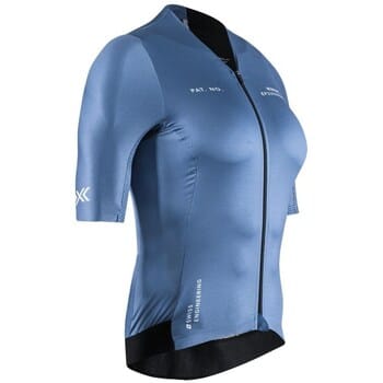 X-bionic Corefusion Aero Korte Mouw Wielertrui Blauw S Vrouw
