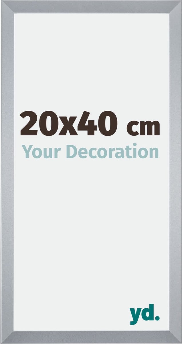 Your Decoration - Fotolijst 20x40 cm - MDF - Zilver Glans - Catania