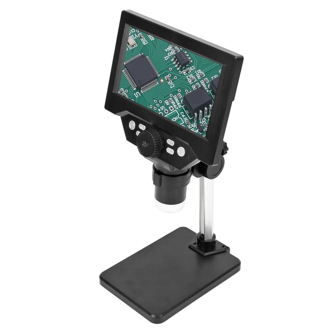Microscope numérique USB LCD 5,5 pouces, portable, 10 MP, 1000 x, 1080 p, avec éclairage LED