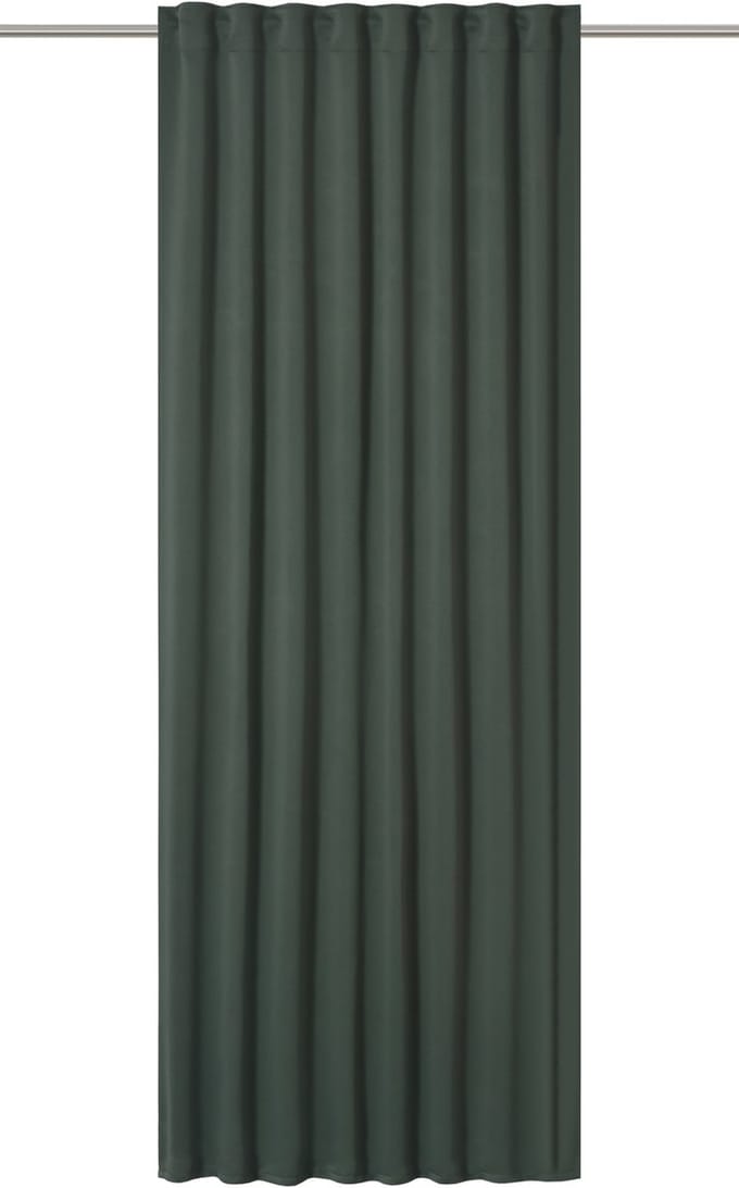 Elbersdrucke Gordijn met verborgen lussen Midnight 255x140 cm groen